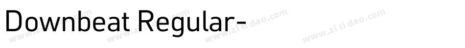 Downbeat Regular字体转换